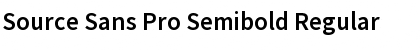 Source Sans Pro Semibold Font