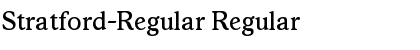 Stratford-Regular Regular Font