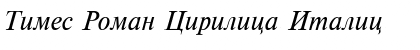 Times Roman Cirilica Italic