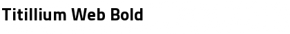 Titillium Web Bold Font