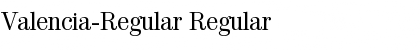 Valencia-Regular Regular Font
