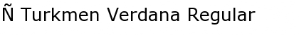 X Turkmen Verdana Font