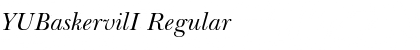YUBaskervilI Regular Font