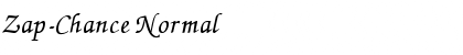 Zap-Chance Normal Font