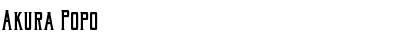 Akura Popo Font Akura Popo Font