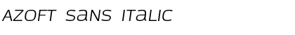 Azoft Sans Italic Font