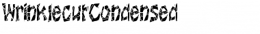WrinklecutCondensed Regular Font