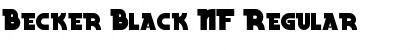 Download Becker Black NF Font