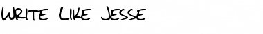 Write Like Jesse Regular Font