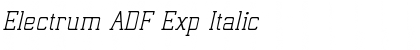 Electrum ADF Exp Italic Font