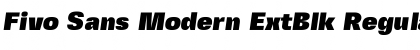 Fivo Sans Modern ExtBlk Regular Font