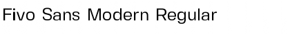 Fivo Sans Modern Regular Font