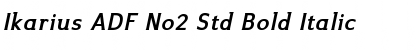 Ikarius ADF No2 Std Bold Italic Font