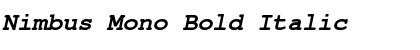Nimbus Mono Bold Italic