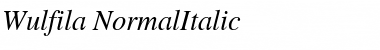 Wulfila NormalItalic Font