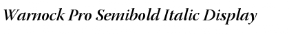 Warnock Pro Semibold Italic Display