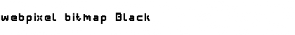 webpixel bitmap Black Font