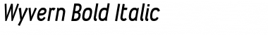 Wyvern Bold Italic Font