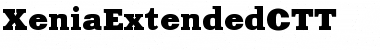 XeniaExtendedCTT Font