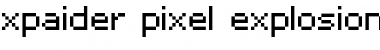 xpaider pixel explosion 02 Regular Font