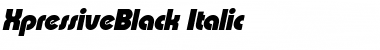 XpressiveBlack Italic Font