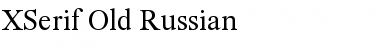 XSerif Old Russian Font