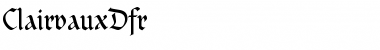 Download ClairvauxDfr Font Download ClairvauxDfr Font