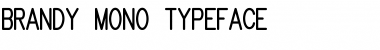 Brandy mono san typeface Regular Font