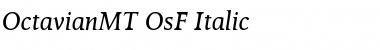 Download OctavianMT OsF Italic Font