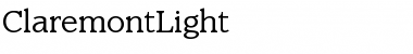 Download ClaremontLight Font Download ClaremontLight Font