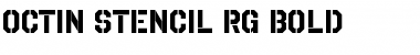 Octin Stencil Font