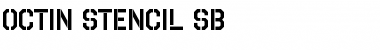 Octin Stencil SemiBold Font