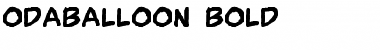 OdaBalloon Bold Font