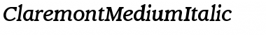 Download ClaremontMediumItalic Font Download ClaremontMediumItalic Font