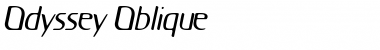Odyssey Oblique Font