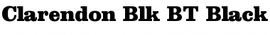 Clarendon Blk BT Font