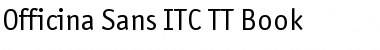 Officina Sans ITC TT Book Font