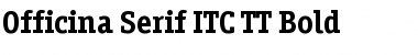 Officina Serif ITC TT Bold Font
