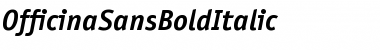 OfficinaSansBoldItalic Regular Font