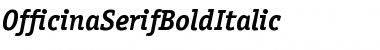 OfficinaSerifBoldItalic Regular Font