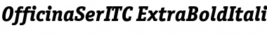 OfficinaSerITC ExtraBold Italic Font