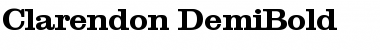 Clarendon-DemiBold Regular Font