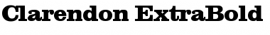 Clarendon-ExtraBold Regular Font