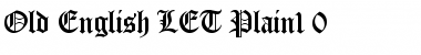 Old English LET Font