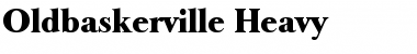 Oldbaskerville-Heavy Regular Font