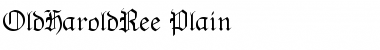OldHaroldRee Font