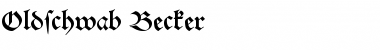 Download Oldschwab Becker Font