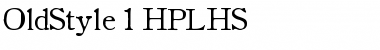 OldStyle 1 HPLHS Font