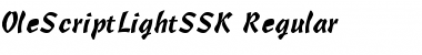 OleScriptLightSSK Regular Font