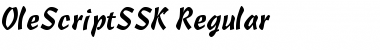 OleScriptSSK Regular Font